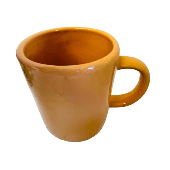 Mazatlán Ceramic Coffee Mug Bright Orange Mexico Souvenir Cup - Picture 2 of 4